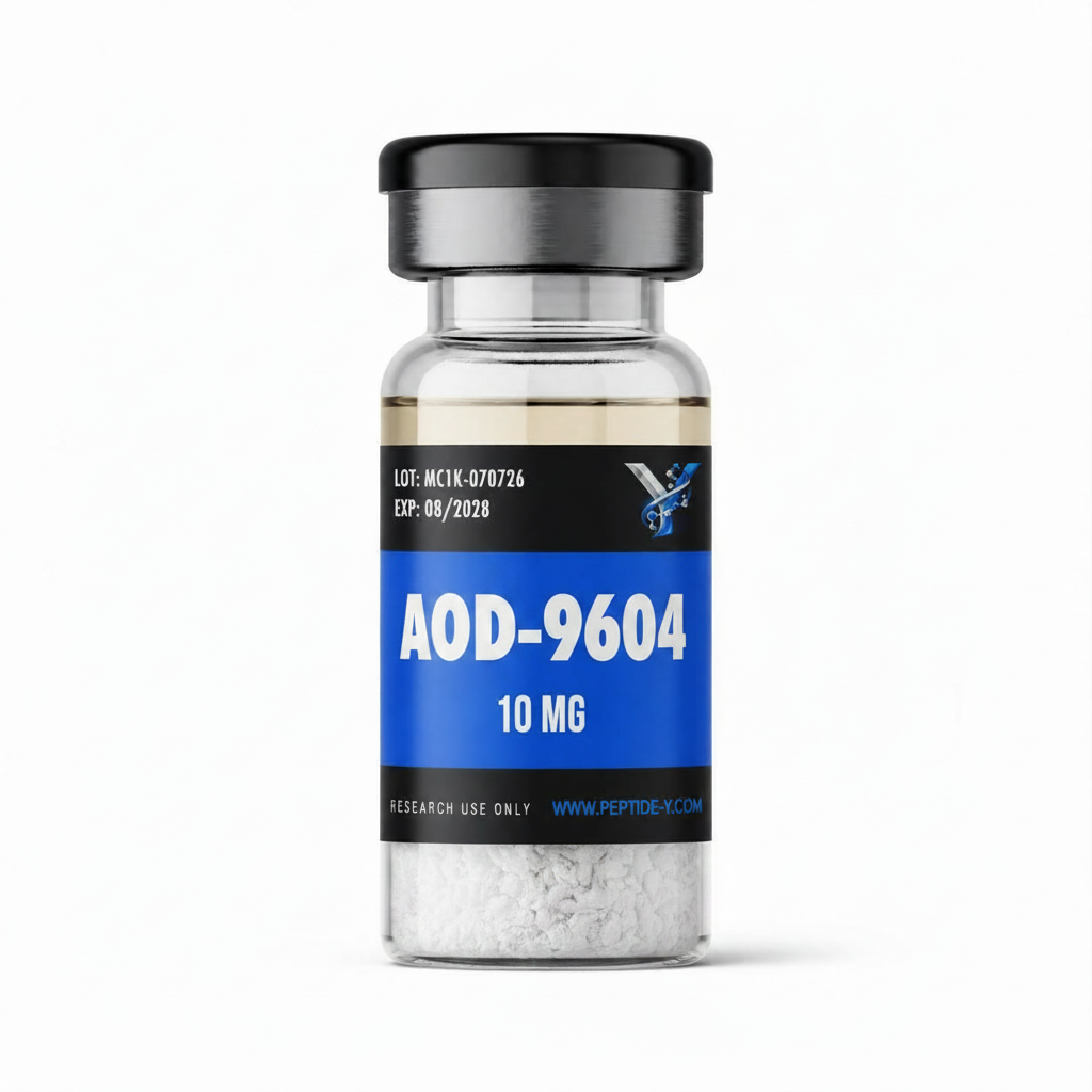 AOD-9604 10 mg research lyophilized powder vial