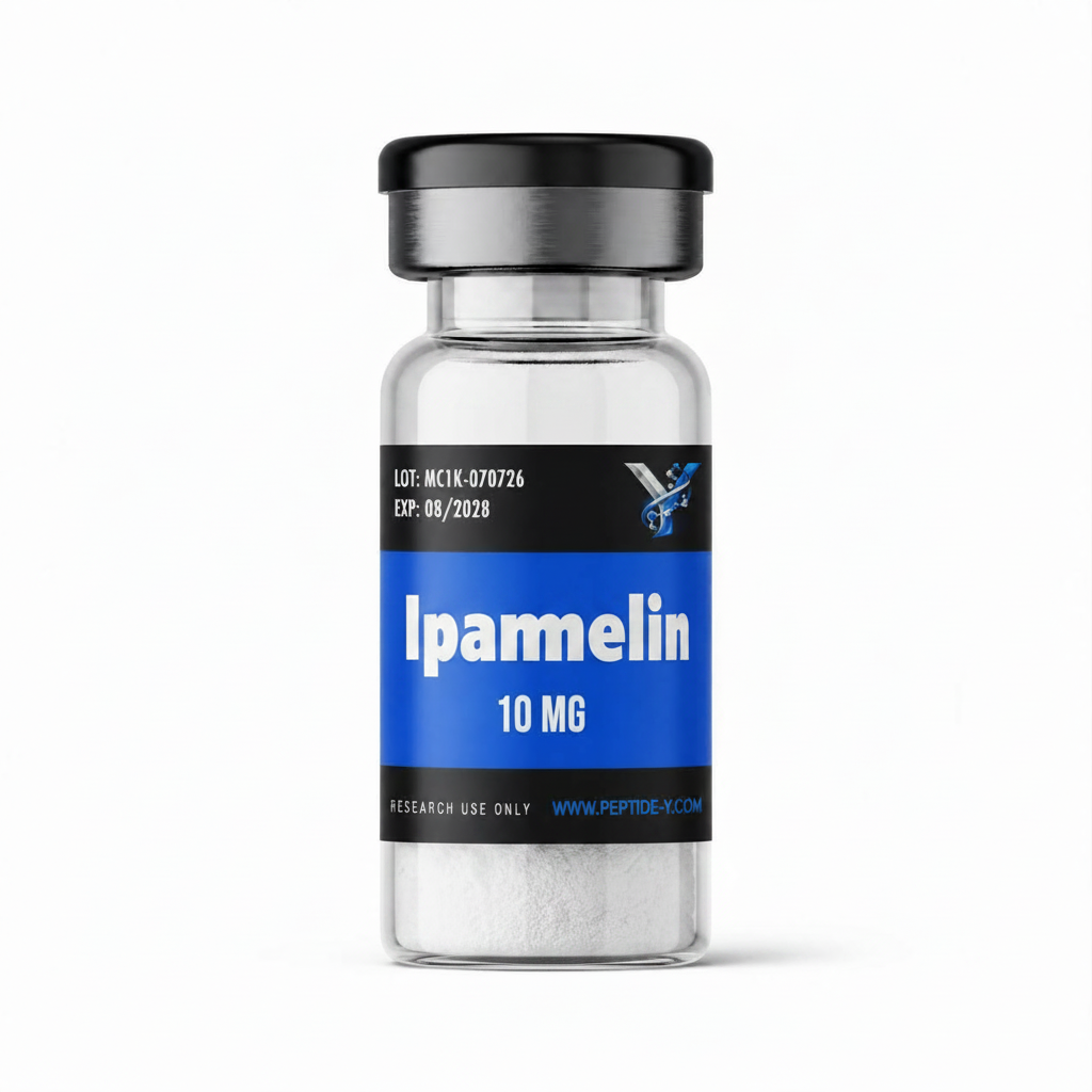 Ipamorelin 10 mg research lyophilized powder vial