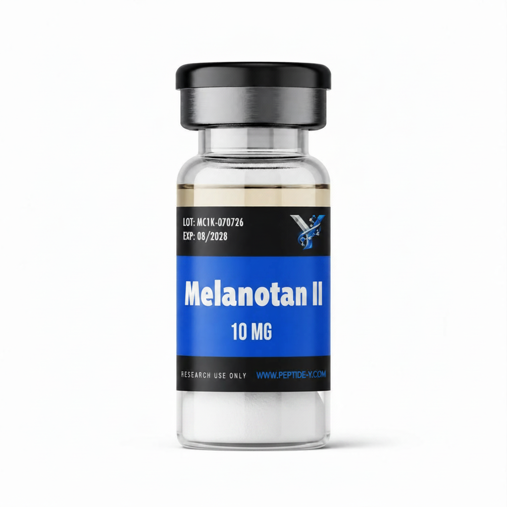 Melanotan II 10 mg research lyophilized powder vial