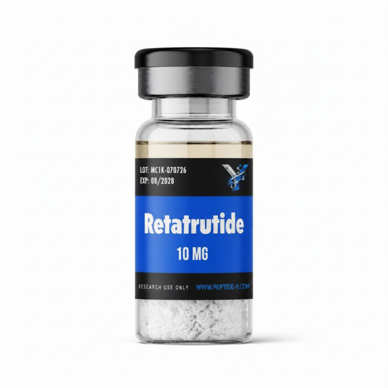 Retatrutide 10 mg research lyophilized powder vial