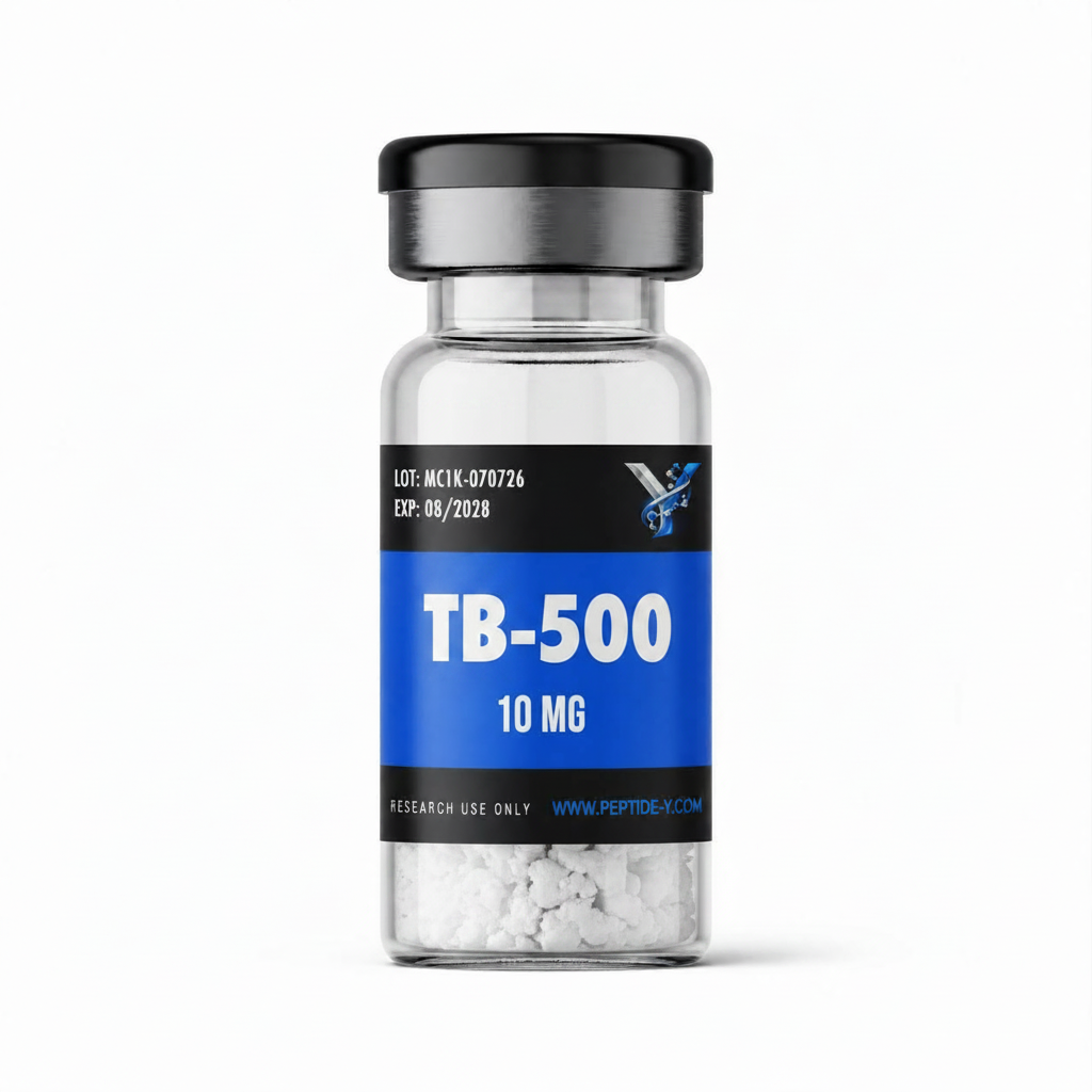 TB-500 10 mg research lyophilized powder vial