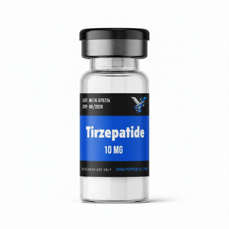 Tirzepatide 10 mg research lyophilized powder vial