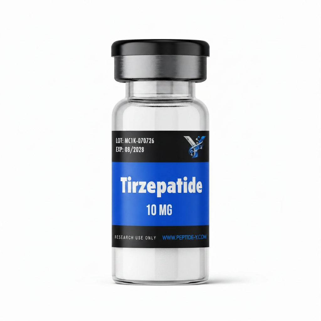 Tirzepatide 10 mg research lyophilized powder vial